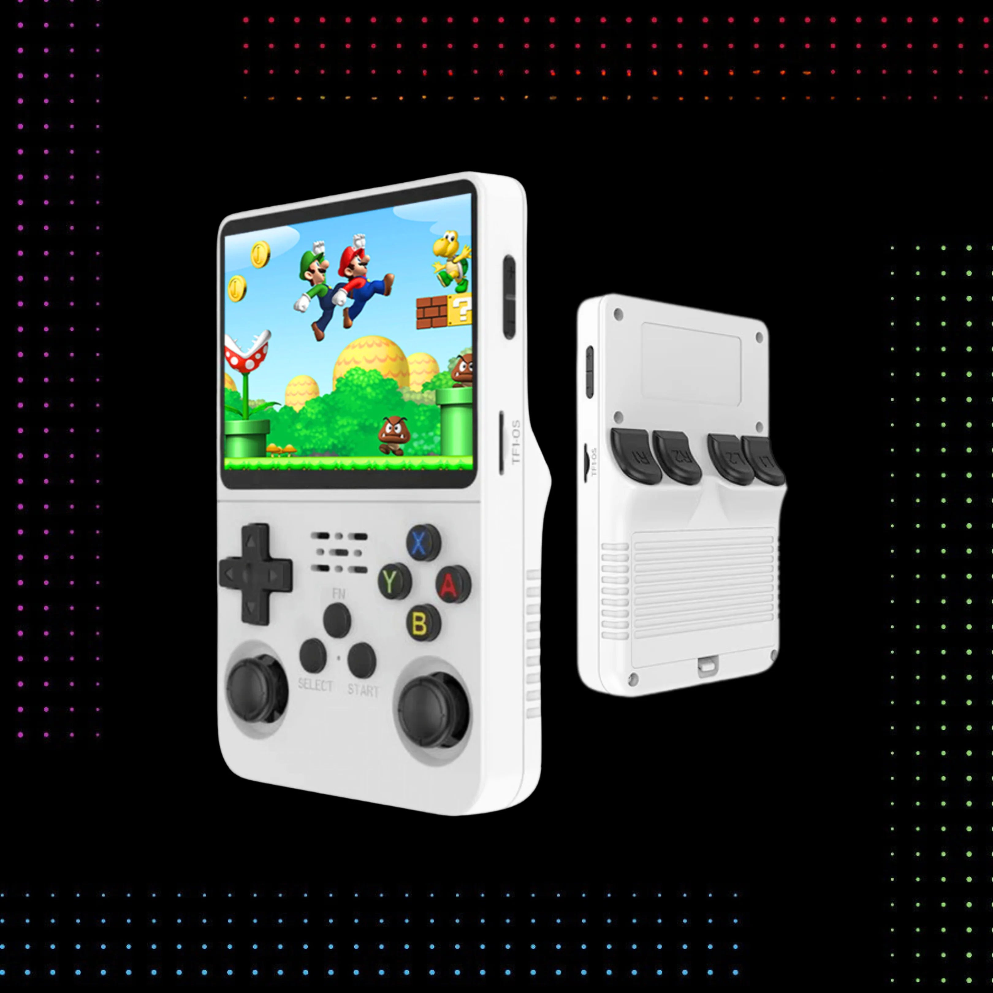 Console de jeux rétro portable blanche